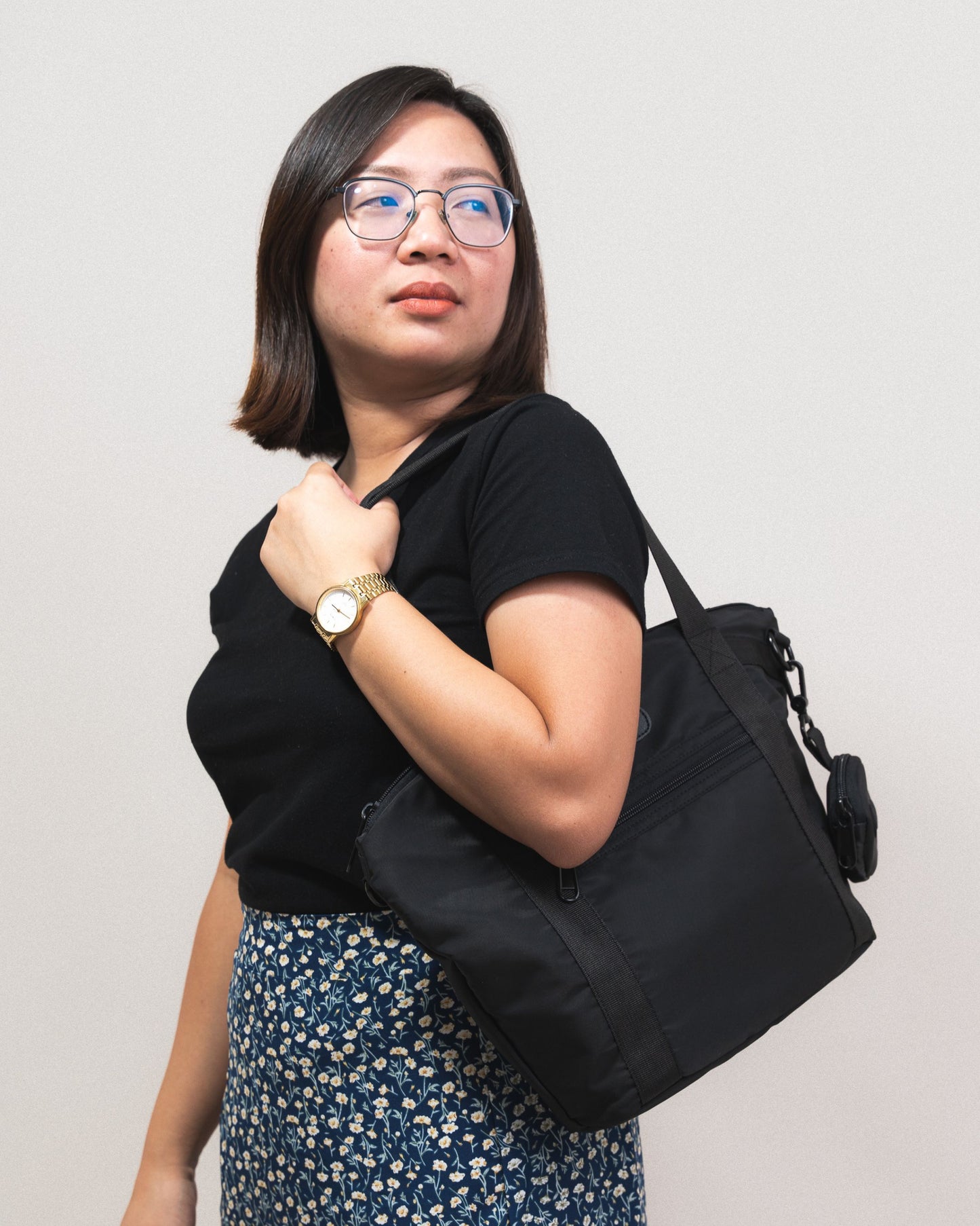 GRACIA TOTE BAG IN BLACK