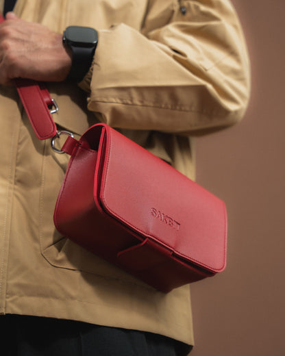 STELLA CROSSBODY BAG IN CRIMSON