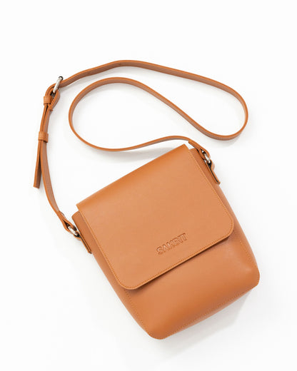 DEALER'S CROSSBODY BAG IN TAN