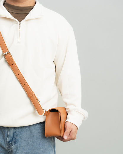 STELLA CROSSBODY BAG IN TAN