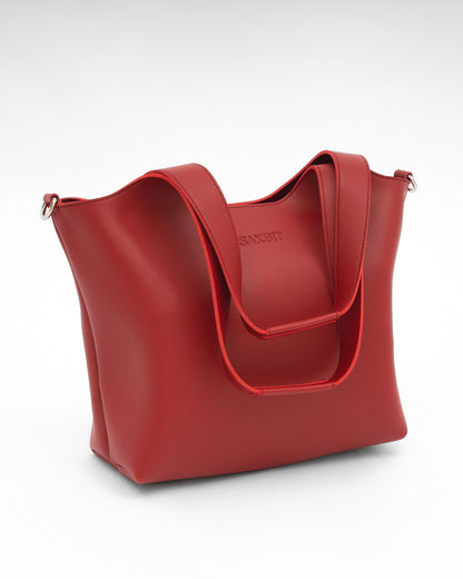 AZON SHOULDER BAG IN CRIMSON