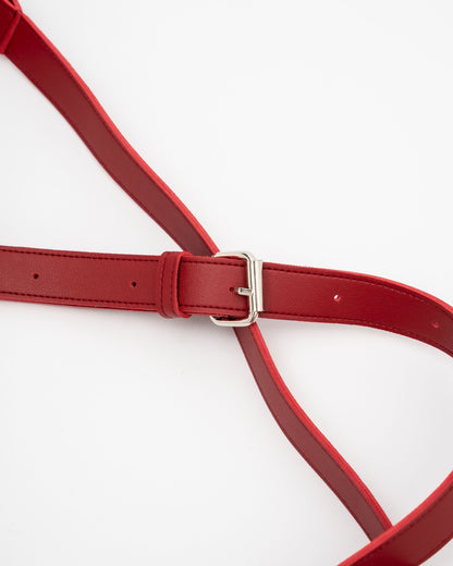 BRIANNA CROSSBODY BAG IN CRIMSON