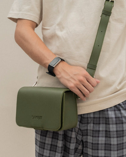 STELLA CROSSBODY BAG IN ARMY GREEN